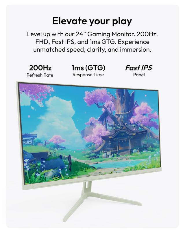 Monitor de jogos Pixio PX248 Wave Verde Menta 24